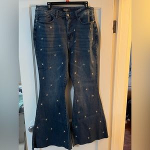 Judy Blue Flares 18w star print